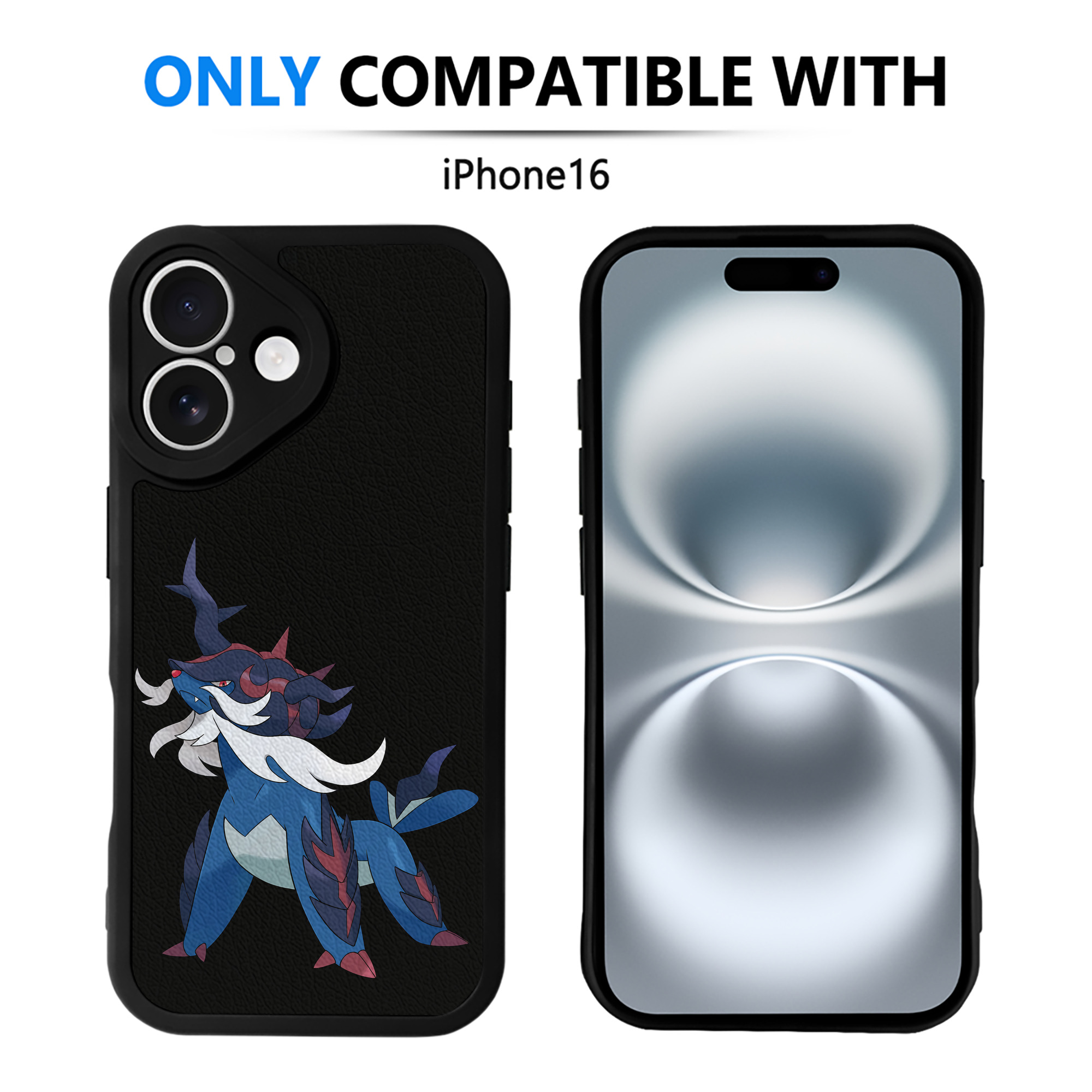 （画像用） ポケットモンスター Pokémon 【iPhone 16シリーズ対応】シリコンスマホケース（レザー調） 材質：シリコン